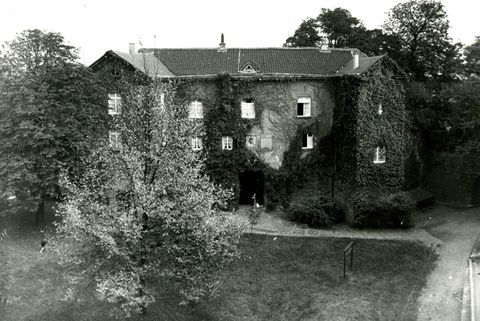 Historische Aufnahme vom Hochschloss von Schloß Broich