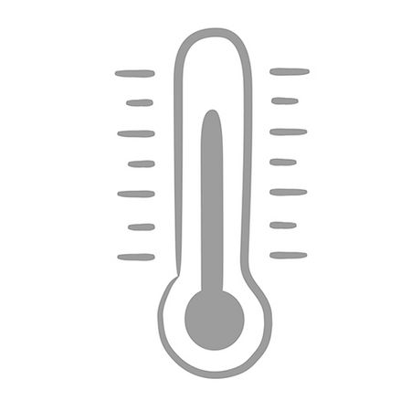 Illustration im gezeichneten Stil: Thermometer